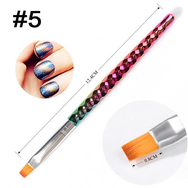 1pc Nail Art Pen Mermaid DIY Drawing Design And Line Painting Manicure Dotting Tools - MRSLM