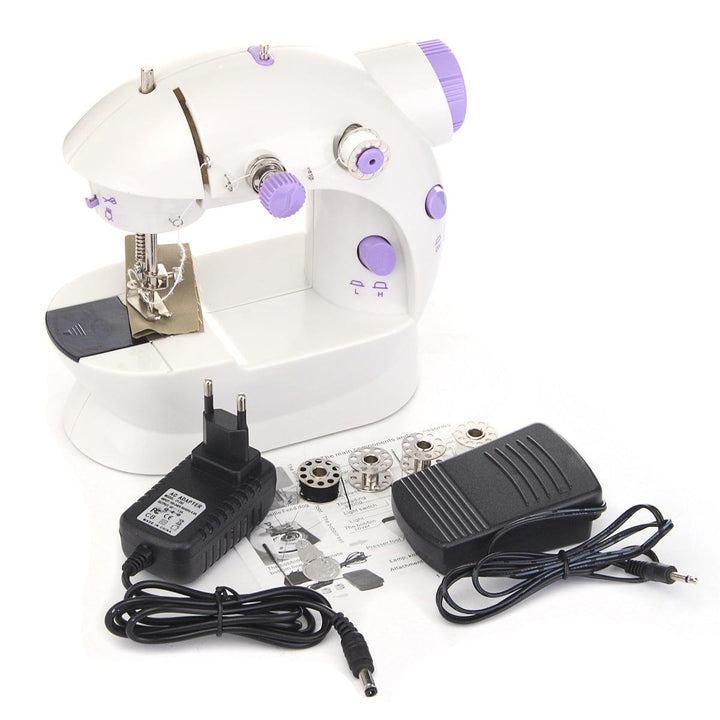 Portable Home Handwork Electric Mini Sewing Machine With Led Light - MRSLM