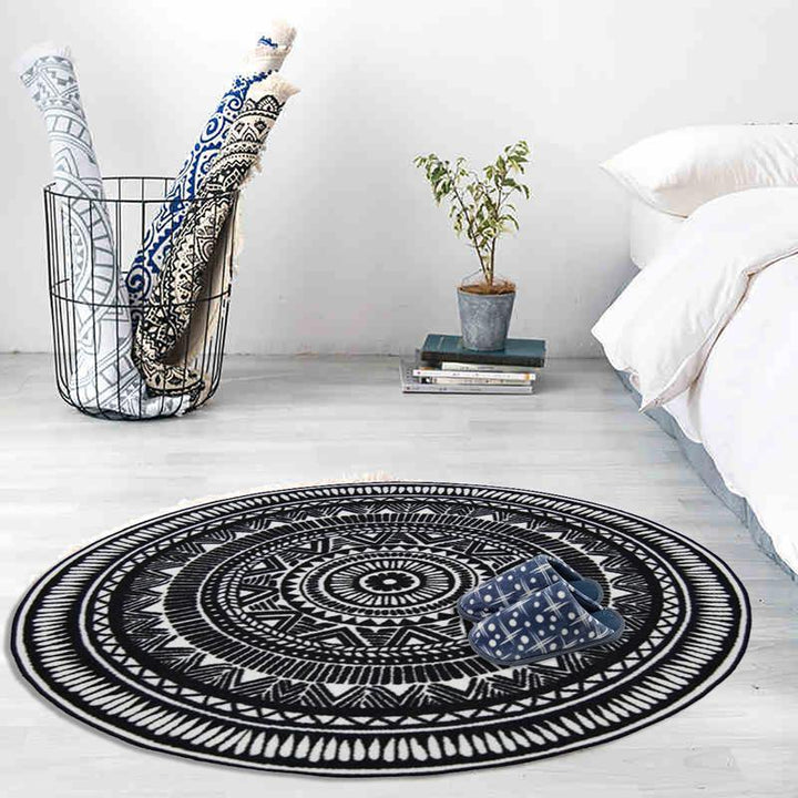 60/80/120cm Geometric Living Room Bedroom Computer Hanging Basket Chair Creative Carpet - MRSLM