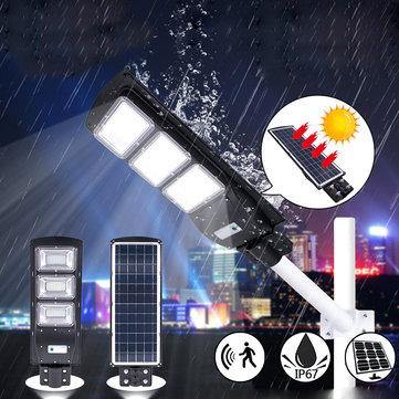 90W LED Solar Street Light Radar Induction PIR Motion Outdoor Wall Garden Lamp - MRSLM