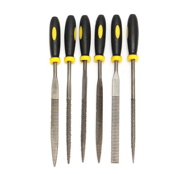 6Pcs Steel File Diamond Needle File Assorted Rasp Repair Tool -L/M/S - MRSLM