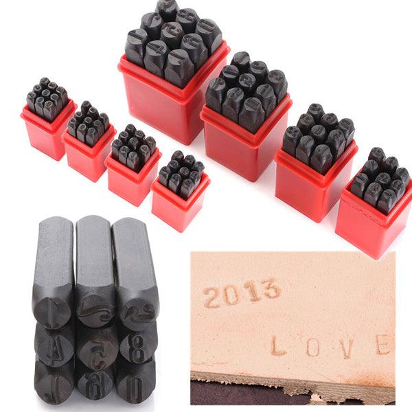 9pcs Stamps Numbers Set Punch Steel Metal Die Tool - MRSLM