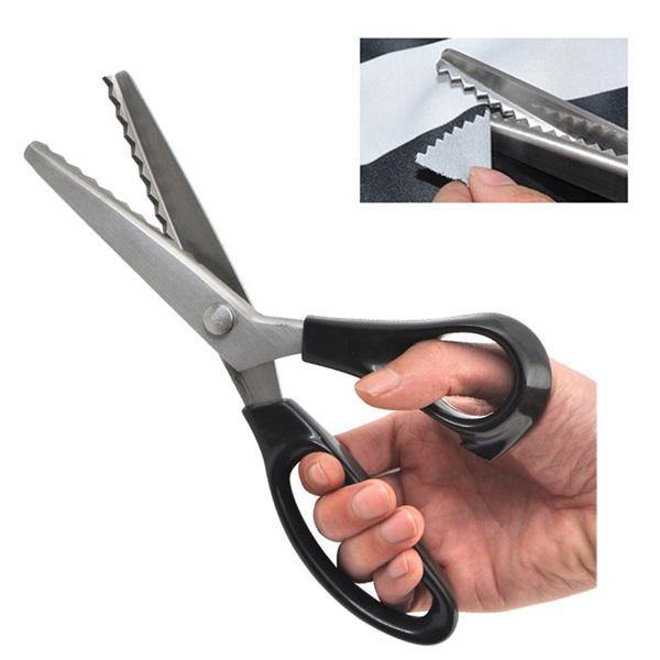 Pinking Shears Scissors Sewing Craft Upholstery Tailor Zig Zag Tool - MRSLM