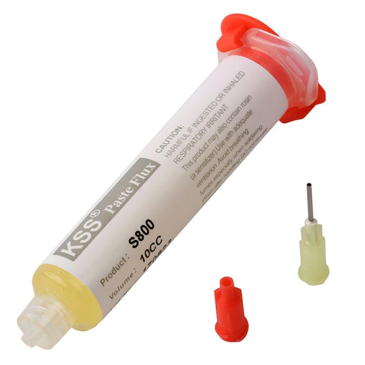 KSS S800 10CC Solder Paste Flux Soldering Paste with Needle for Soldering SMD BGA Dispensing Welding - MRSLM