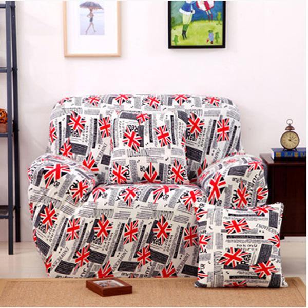 One Seater Textile Spandex Strench Flexible Printed Elastic Sofa Couch Cover Furniture Protector - MRSLM