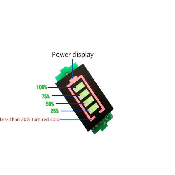 5X 11.1V 3S Li-po Battery Indicator Display Board Power Storage Monitor - MRSLM