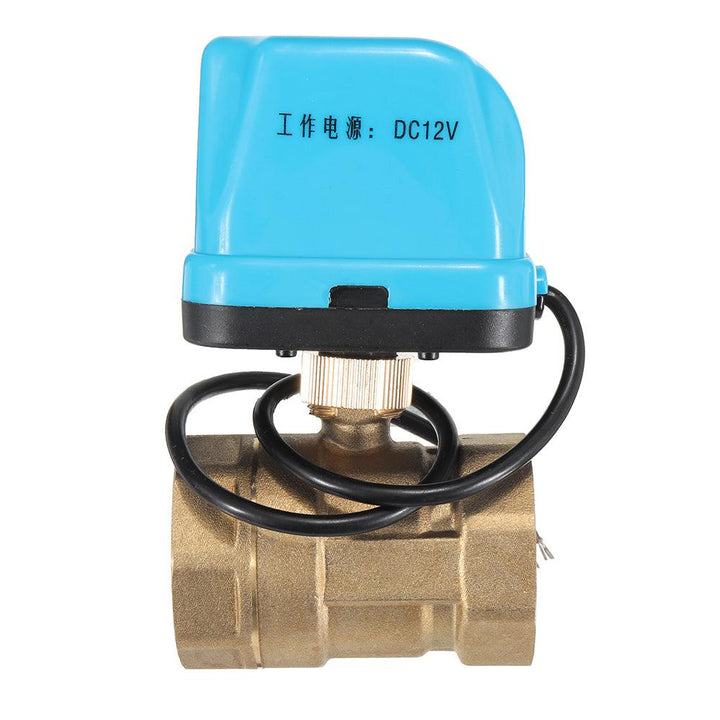 TMOK TK260 DC 12V 1/2" 3/4" 1" 1-1/4" Motorized Electric Brass Ball Valves 3 Wire Full Port Valve - MRSLM