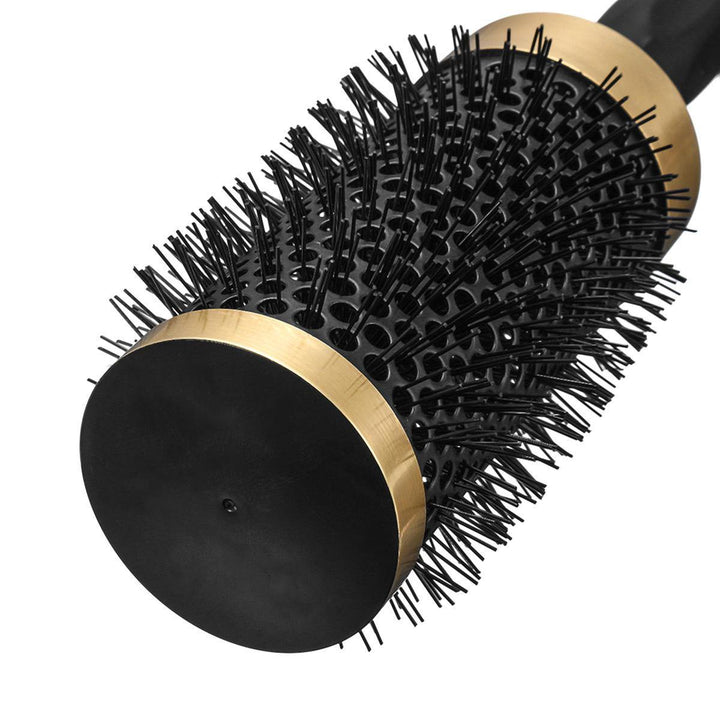 1 Piece Round Curling Hair Comb Plastic Black Salon Barber Hairdressing Styling Tool - MRSLM