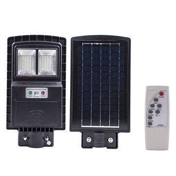 40W 80 LED Solar Street Light Radar PIR Motion Sensor Wall Timing Lamp with Remote - MRSLM