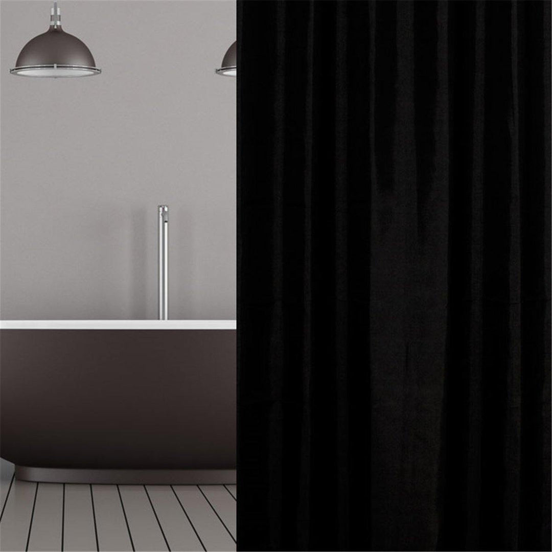 Waterproof Black Shower Window Curtain Bathroom Drape Hotel Home Decor Fashion - MRSLM