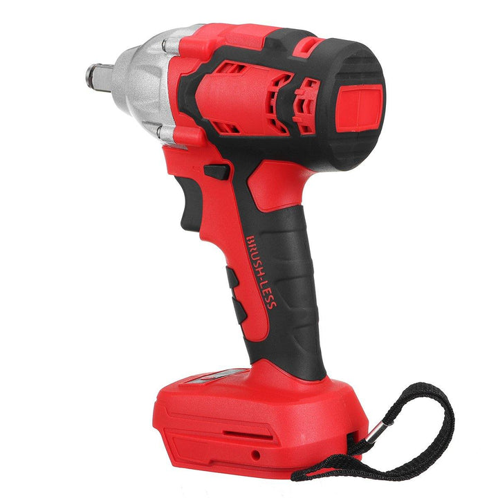 520Nm 1/2'' Cordless Brushless Impact Wrench Power Driver Electric Wrench For 18V Makita Battery (Red) - MRSLM