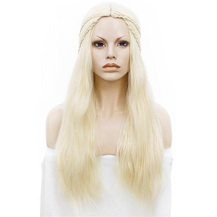 Blonde High-Temperature Fiber Cosplay Wigs Costume Party Hair Halloween Masquerade Show - MRSLM