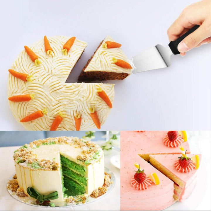 52Pcs/set Tool Cake Decorations Set Gift Kit Baking Supplies Turntable Spatula Stand Diy Equipment for Kids Home - MRSLM