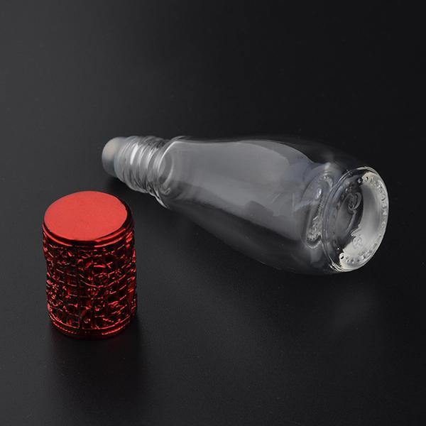 12ml Empty Perfume Bottle Metal Roller Ball Glass Bowling Shape Bottles Refillable Container - MRSLM