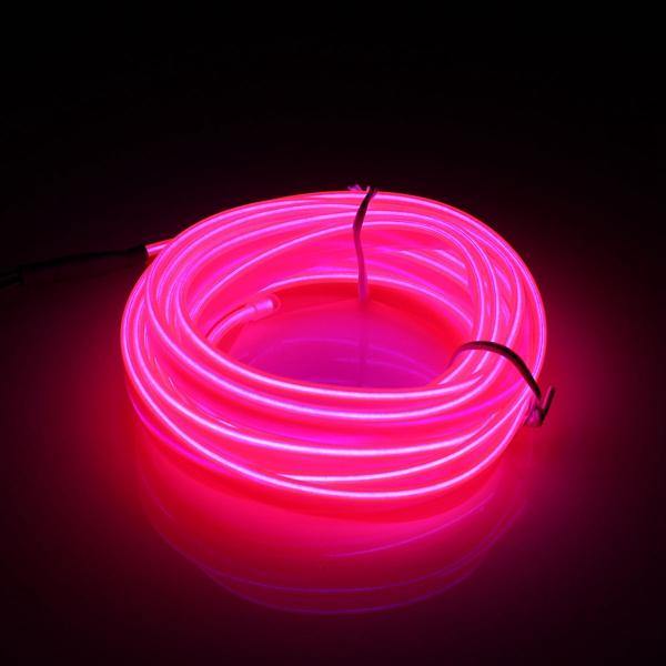 3M Led Flexible EL Wire Neon Glow Light Rope Strip 12V For Christmas Holiday Party - MRSLM