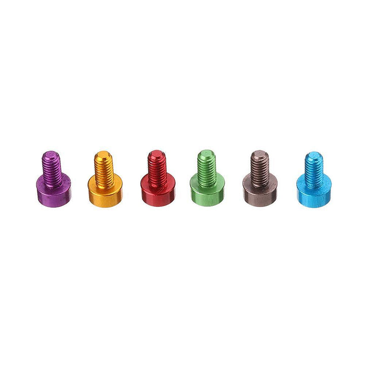 Suleve™ M3AH10 10Pcs M3×6mm Hex Socket Screw M3 Cap Head Bolt 7075 Aluminum Alloy Multicolor - MRSLM