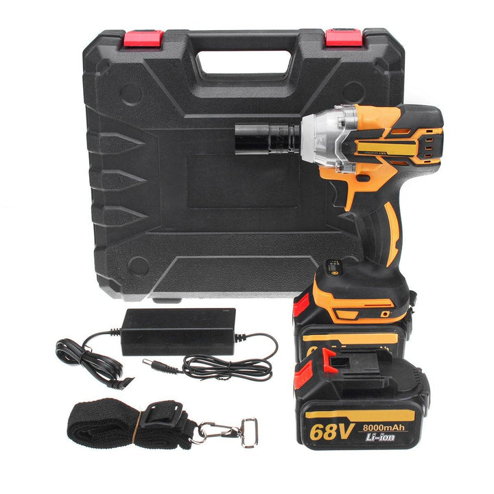 68V 6000mAh/8000mAh Electric Impact Wrench Cordless Brushless with 2 Rechargeable Battery - MRSLM