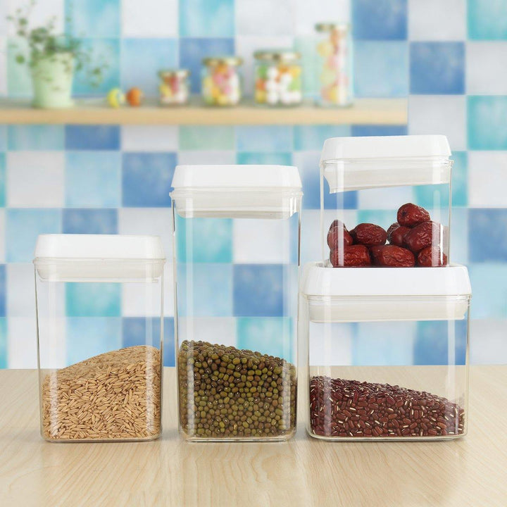 Airtight Kitchen Food Storage Container With Lid Vacuum Seal Cereal Food Fresh Keeping Box - MRSLM