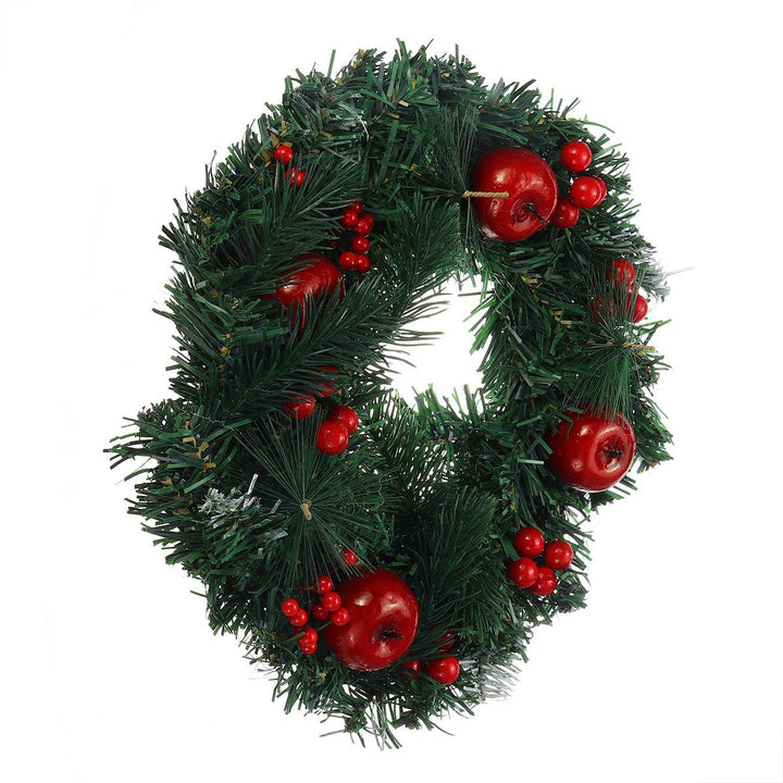 30cm Wall Hanging Christmas Wreath Handmade Front Door Hanging Pendant Garland Home Decorations Supplies - MRSLM