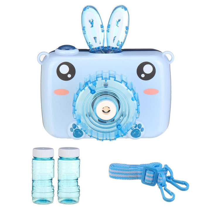 Electric Bubble Camera Children's Cartoon Music Fully-automatic Blowing Soap Bubble Machine Outdoor Children Toys - MRSLM