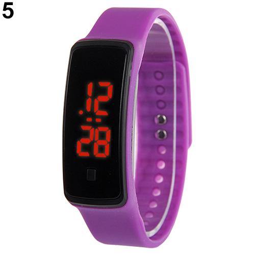 Men Women Silicone Band Digital LED Bracelet Wristwatch Sports Running Watches - MRSLM