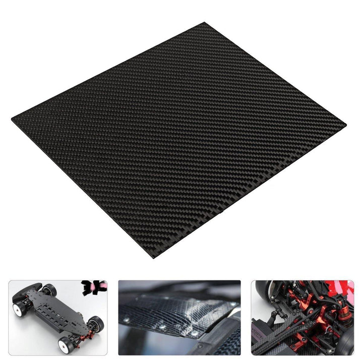 200x300x(0.5-5)mm Black Carbon Fiber Plate Panel Sheet Board Matte Twill Weave - MRSLM