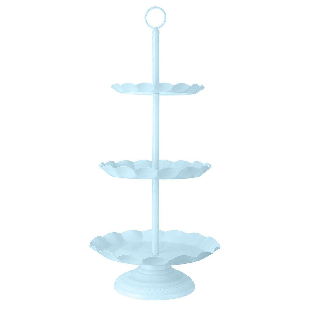 2 / 3 Ters Blue Cake Holder Cupcake Stand Birthday Wedding Party Display Holder Decorations - MRSLM