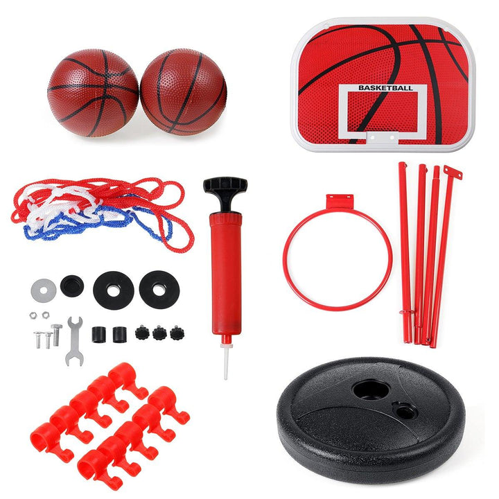 200CM Basketball Hoop Net Ring Adjustable Kit Kids Backboard Stand Game Toy Set - MRSLM