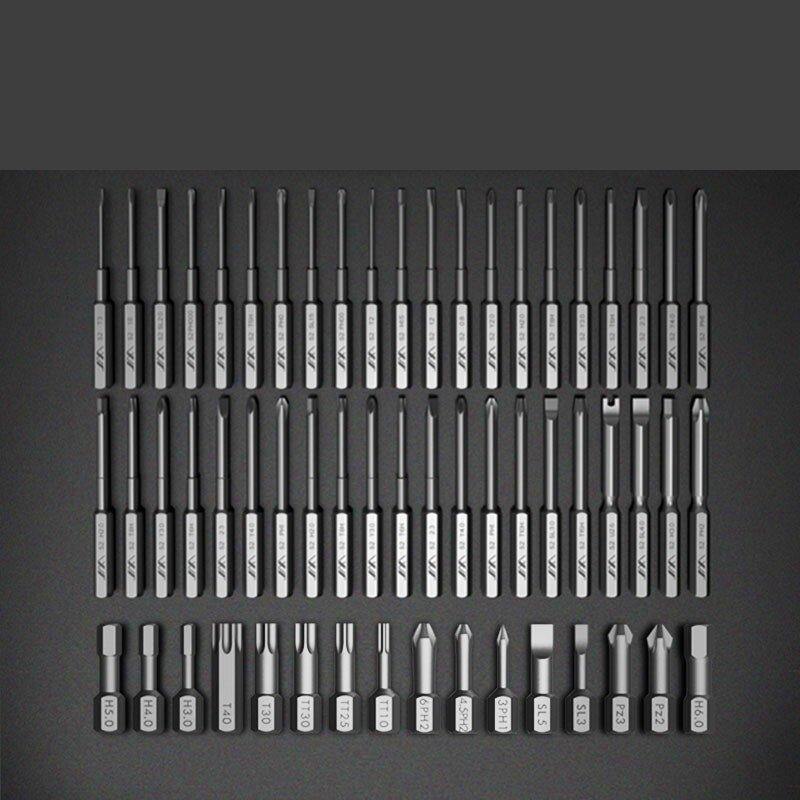 JIMI GNT-72 S2 Magnetic Precision Screwdrivers Set Dual Layer Press Multi-purposed Household Screw Driver DIY Tool With 58Pcs Bits - MRSLM