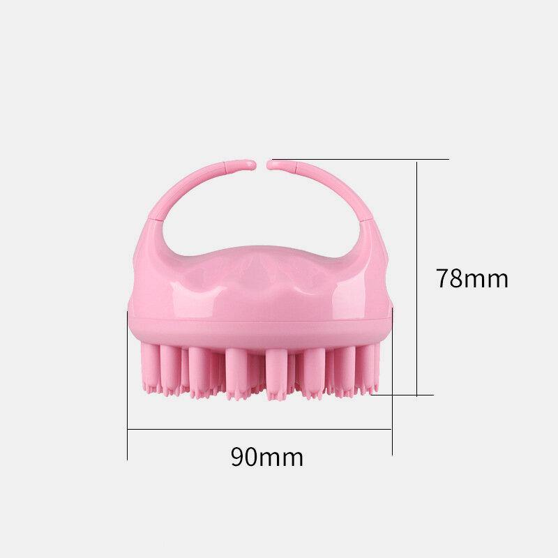 Hair Scalp Massager Soft Silicone Shampoo Brush Head Scalp Massager Dandruff Brush Exfoliating Treatment - MRSLM