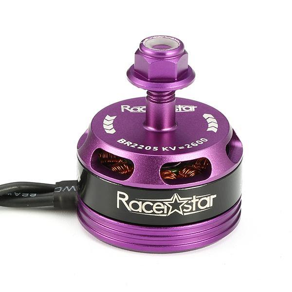 Racerstar Racing Edition 2205 BR2205 2600KV 2-4S Brushless Motor Purple For 220 250 280 RC Drone FPV Racing - MRSLM