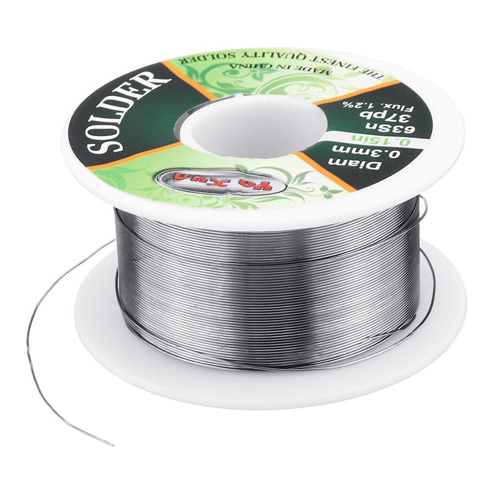 WLXY 0.3mm Diam 63Sn 37Pb Tin Lead Melt Rosin Core Solder Wire Reel Flux 1.2% - MRSLM