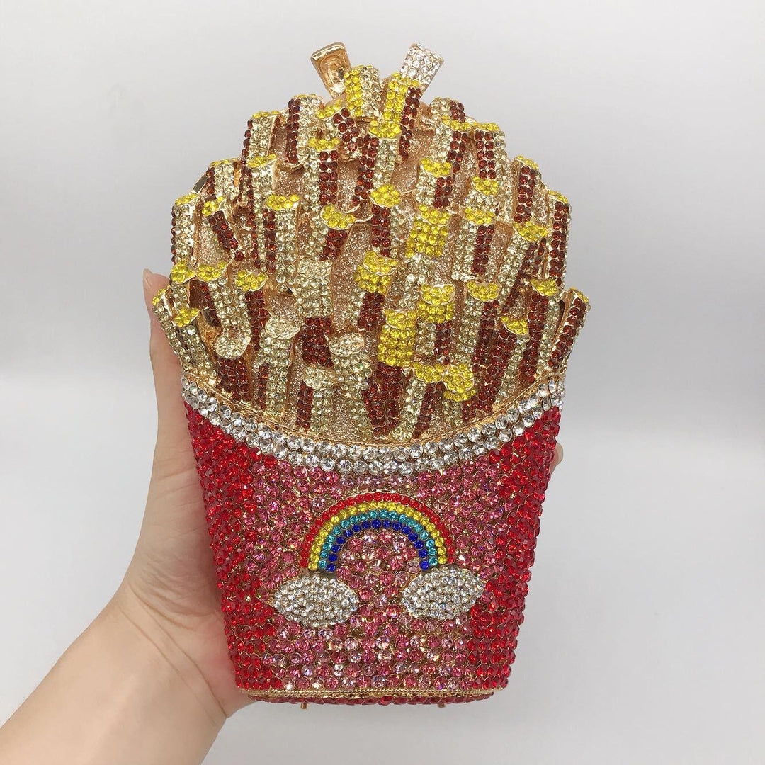 FrenchFrench fries diamond wisp empty metal bag - MRSLM