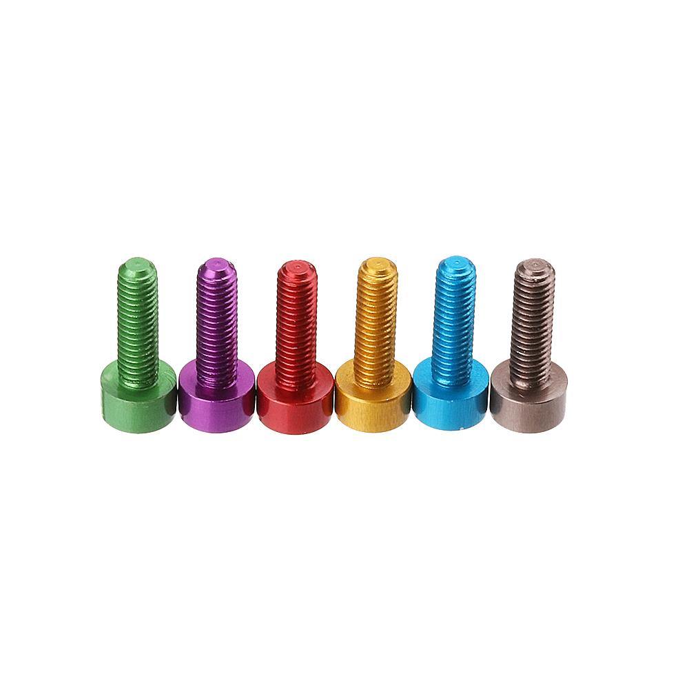 Suleve™ M3AH12 10Pcs M3×10mm Hex Socket Screw M3 Cap Head Bolt 7075 Aluminum Alloy Multicolor - MRSLM