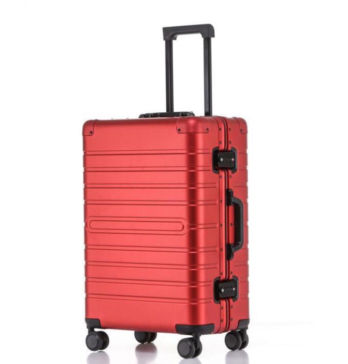 Wheeled Aluminum Travel Suitcase