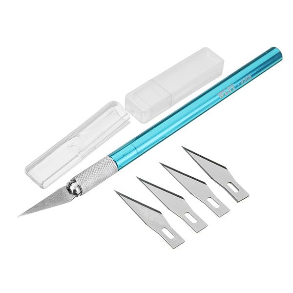 Metal Handle Hobby Cutter Craft with 6pcs Blade Cutting Tool - MRSLM