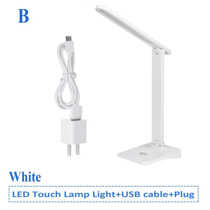 USB Touch Diming LED Desk Lamp 3 Modes Adjustable Night Table Light for Reading Bedside Bedroom DC5V - MRSLM