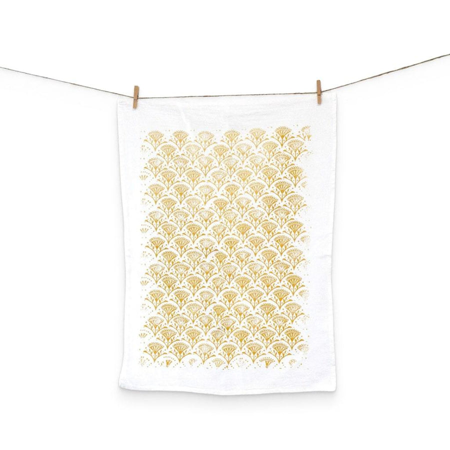 Goldenrod Floral Tea Towel - MRSLM