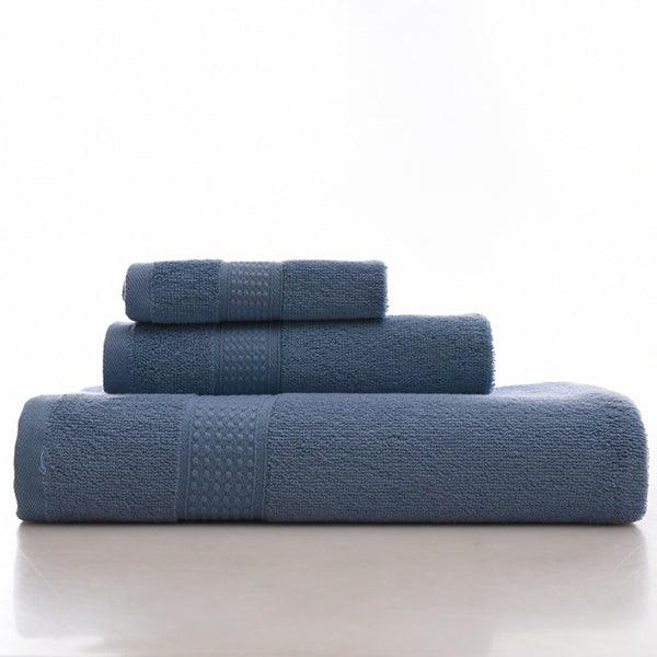 KC LN-01 Bath Pure Towels Long Stapled Cotton Beach Spa Thicken Super Absorbent Towel Sets - MRSLM