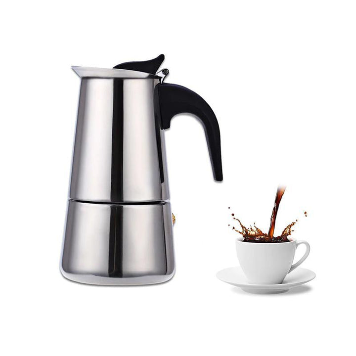 Stainless Steel Mocha Espresso Percolator Coffee Pot Stainless Steel Coffee Cup - MRSLM