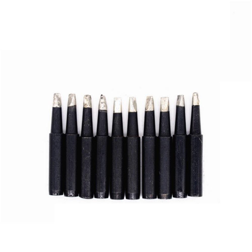 10pcs Black 936 Soldering Iron Tips 900M-T Edition Horseshoe Flat for Hakko Soldering Rework Station - MRSLM