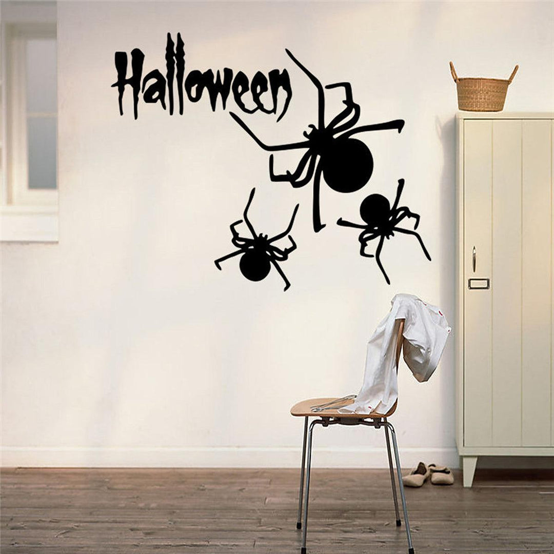 Halloween Spider Stickers Decorative Wall Stickers Wall Decorative Art Home Office Decor - MRSLM