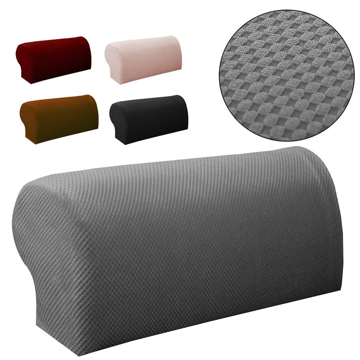 2PCS Premium Furniture Armrest Cover Sofa Couch Chair Arm Protectors Stretchy - MRSLM