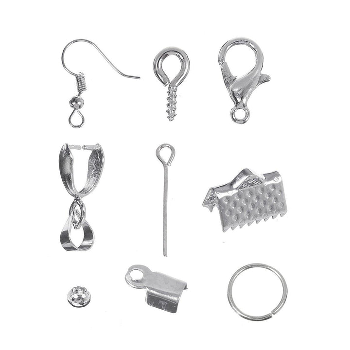 900Pcs Girls DIY Necklace Metal Lobster Clasps Hooks Make Beads Jewellery Making Set - MRSLM