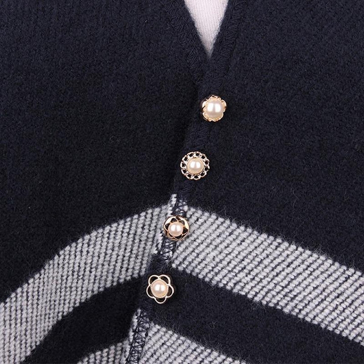 10pcs Button Brooch Set Imitation Pearl Rhinestones Pin Coat Clothes Accessories Gift Prevent Exposure Brooches for Women - MRSLM