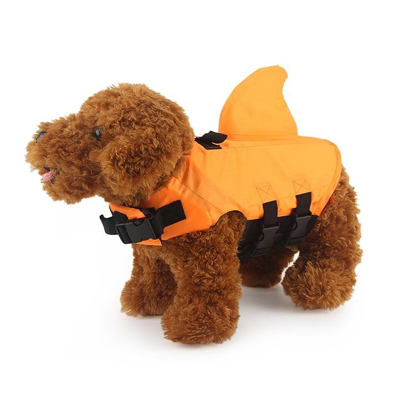 Dog Life Vest Summer Shark Pet Life Jacket Dog Clothes Dogs Swimwear Pets Swimming Suit - MRSLM