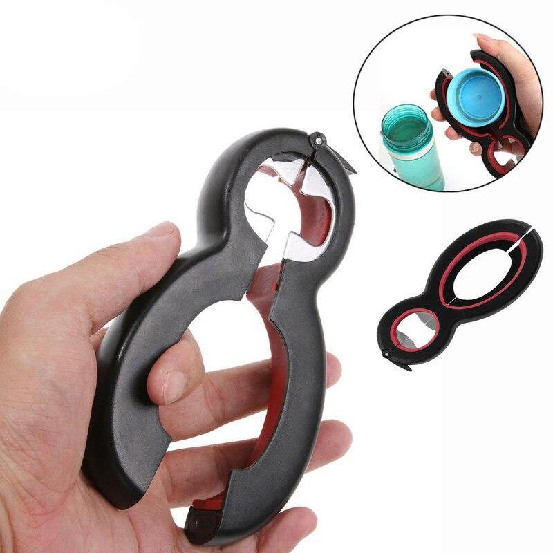 Kitchen Accessories 6 In 1 Multifunctional Canned Beer Bottle Opener Multifunctional Can Opener That Can Unscrew Cans - MRSLM