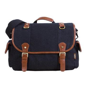 KAUKKO Mens Casual Canvas Shoulder Bag Outdoor Messenger Bags - MRSLM