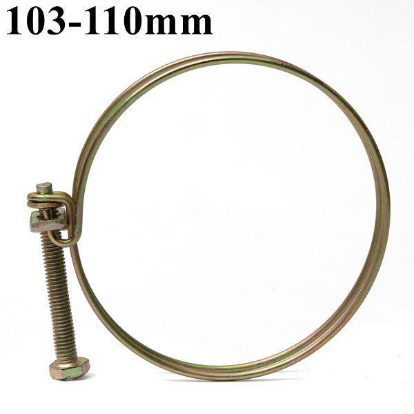 Adjustable Double Wire Water Gas Hose Clamp Pipe Clip Hoop Plumbing Fixture - MRSLM