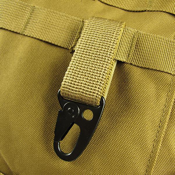 Carabiner Hook Webbing Buckle Nylon Molle Belt Hanging Key Ring Outdoor Tool - MRSLM